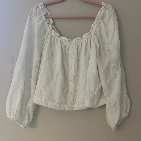 American Eagle Outfitters Embroidered Blouse - Picture 1 of 6